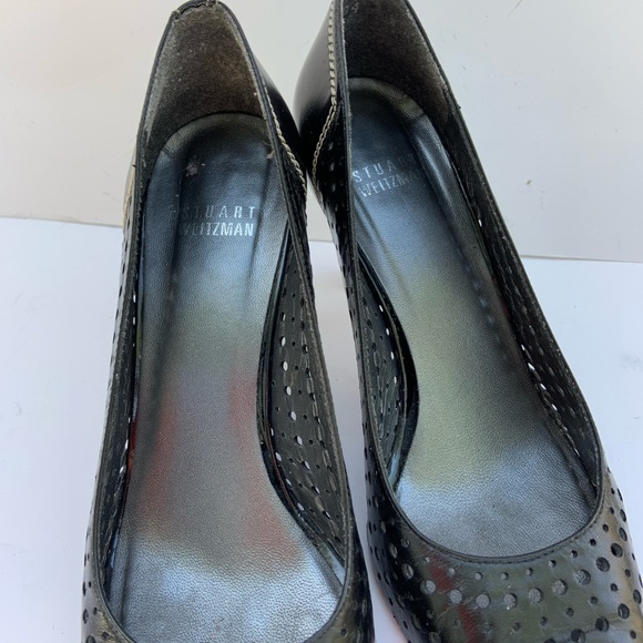 Stuart Weitzman Black Heels Size 6W - Picture 13 of 13